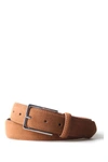 Px Remy Suede Leather 3.5 Cm Belt In Tobacco