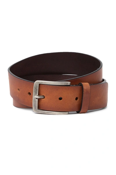 W.kleinberg Burnished Leather Belt In Tan