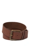 Frye Leather Double Keeper Belt In Brown