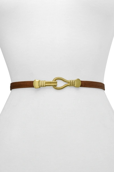 Raina Belts Sara Hook Belt In Cognac