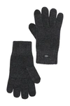 Ugg Knit Tech Gloves In Charcoal