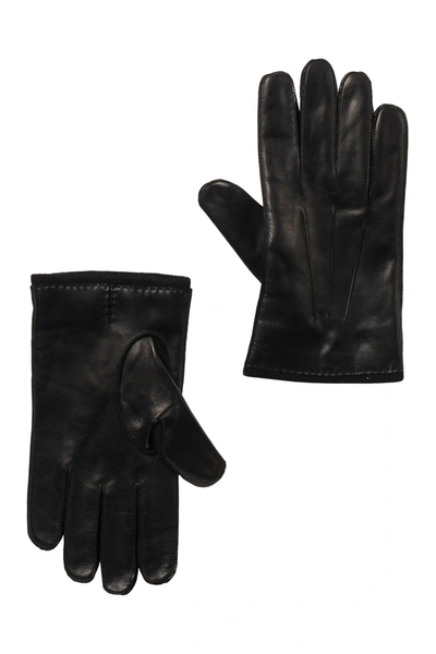 Portolano Nappa Leather Gloves In Black
