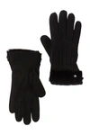 Ugg Classic Tasman Genuine Shearling Gloves In Black