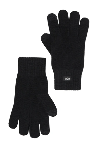 Ugg Knit Tech Gloves In Black