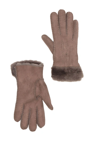 Ugg Classic Tasman Genuine Shearling Gloves In Strmygry