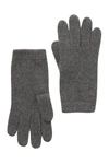 Portolano Solid Cashmere Gloves In Mh Grey