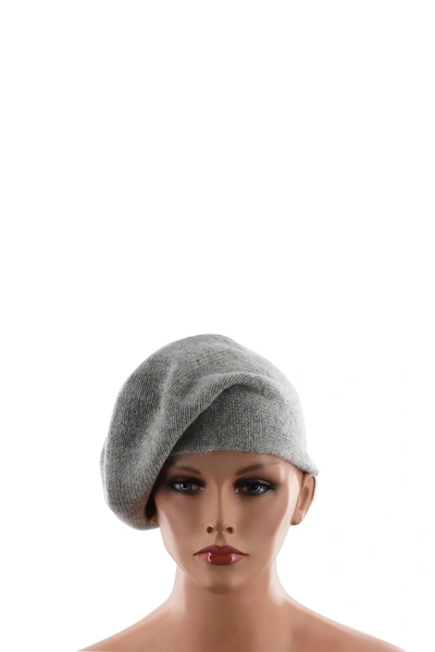 La Fiorentina Wool Blend Beanie In Grey