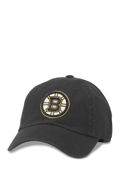 American Needle Nhl Blue Line Bruins Hat In Black