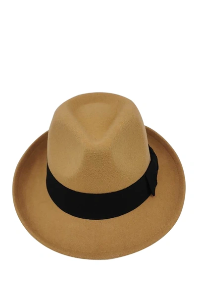 Peter Grimm Headwear Bugsy Felt Fedora In Tan