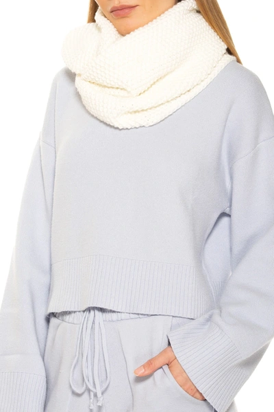 Alexia Admor Taylor Popcorn Knit Snood In Ivory