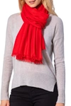 Amicale Solid Pashmina Scarf In 600red