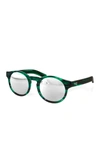 Aqs Benni 49mm Green Acetate Sunglasses
