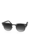 AQS MILO 49MM CLUBMASTER SUNGLASSES,812900021036