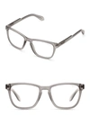 Quay Mini Hardwire 50mm Blue Light Filtering Optical Glasses In Grey / Clear Blue Light Lens