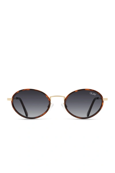 Quay Line Up 41mm Sunglasses In Tort Smk