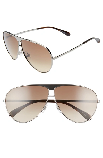 Givenchy 66mm Aviator Sunglasses In 06lb-ha