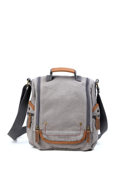 Tsd Atona Canvas Crossbody Bag In Grey