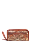 Old Trend Mola Leather Clutch In Gold