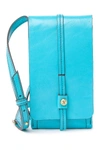 Hobo Token Smartphone Crossbody Bag In Turquoise