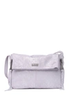 Aimee Kestenberg Bali Double Entry Leather Crossbody Bag In Lavender Distressed
