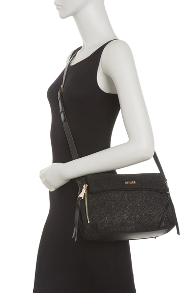 Aimee Kestenberg Bali Leather Crossbody Bag In Glitter Suede