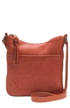 Frye Melissa Swing Leather Crossbody Bag In Burnt Orange