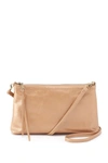 Hobo Darcy Leather Crossbody In Gold Dust