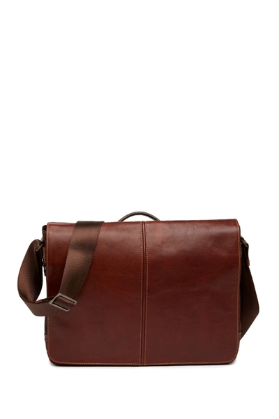 Boconi Slim Mailbag Messenger Bag In Cognac