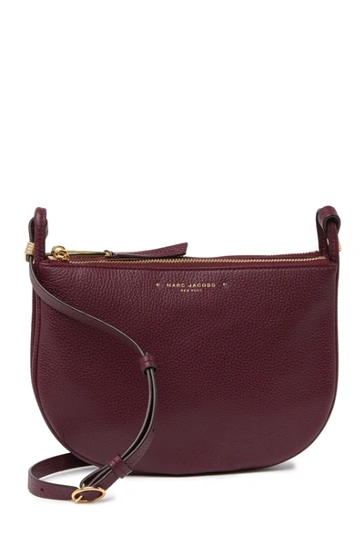 Marc Jacobs Supple Leather Crossbody Bag In Shiraz