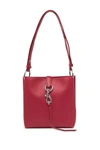 Rebecca Minkoff Small Megan Leather Feed Bag In Paprika