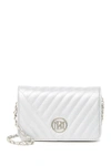 Badgley Mischka Studio Crossbody Bag In Silver