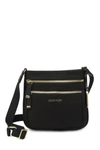 Calvin Klein Tiny Twill Nylon Crossbody Bag In Black