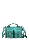 Old Trend Las Luna Leather Crossbody Bag In Aqua