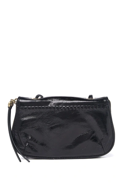 Hobo Quill Leather Crossbody Bag In Black
