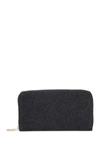 Aimee Kestenberg Zip Around Quilted Wallet In Glitter Suede