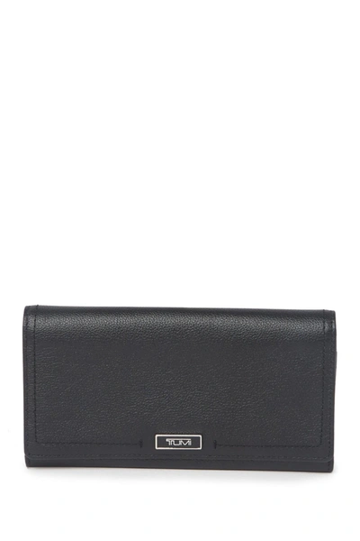 Tumi Leather Envelope Wallet In Black
