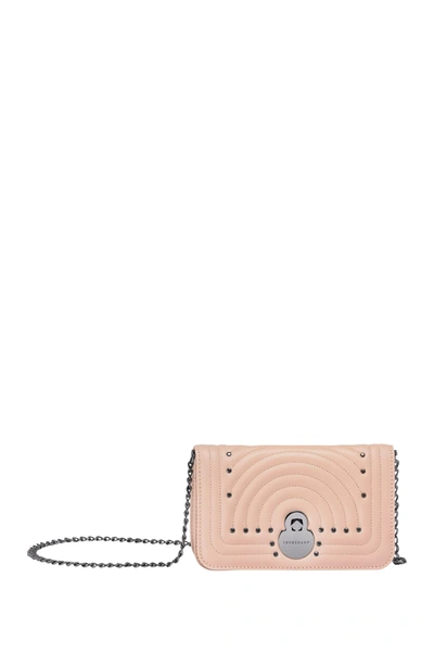 Longchamp Cavalcade Crossbody Wallet In Antque Pnk