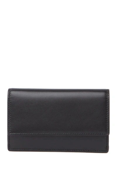 Tumi Slim Envelope Leather Wallet In Black