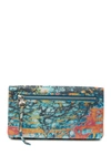 Hobo Lumen Leather Wallet In Summertime Abstract