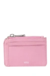 Hobo Kai Leather Card Holder In Lilac