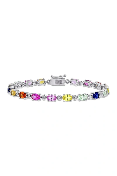 Delmar Multi-color Sapphire Bracelet In Multicolor