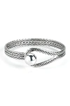 Samuel B Jewelry Sterling Silver Polished High Ball Buckle Bracelet In Silver