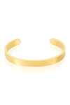 Adornia Stainless Steel Cuff Bracelet In Yellow