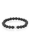 ADORNIA ONYX BEADED BRACELET,731199496946