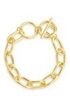 Sterling Forever 14k Gold Plated Linked Bracelet