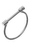 Eye Candy Los Angeles Melanie Titanium Screw Cuff Bracelet In Silver