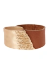 Saachi Camel Wild Ways Genuine Leather Bracelet