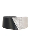 Saachi Wild Ways Leather Bracelet In Black