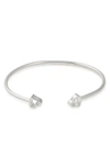 Alex And Ani Formidable H Cuff In Silver