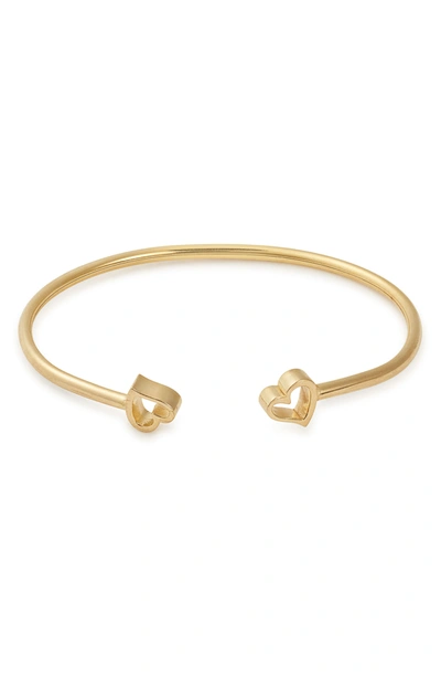 Alex And Ani Formidable H Cuff In Gold